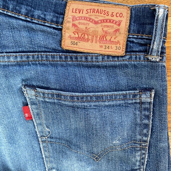 Mens 504 Levi’s W34 L30 - Picture 3 of 7